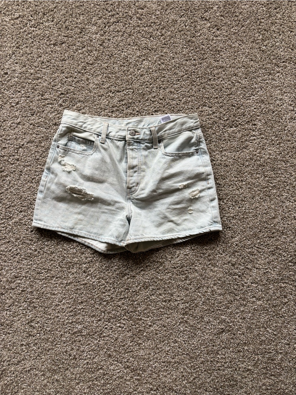 Light Wash Jean Shorts